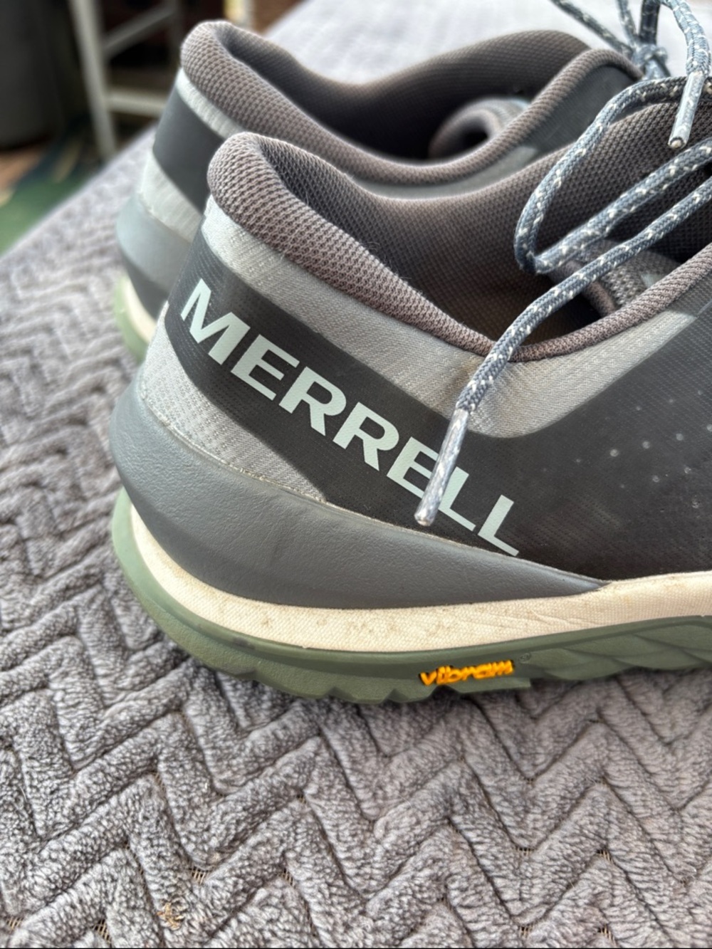 Merrell Men's Gray Athletic Trail Shoes - Picture 11 of 12